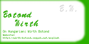 botond wirth business card